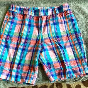 EUC Talbots plaid short. Cool linen cotton blend. Worn twice.  Perfect condition